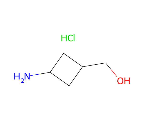 (cis-3-Aminocyclobutyl)methanol hydrochloride structure