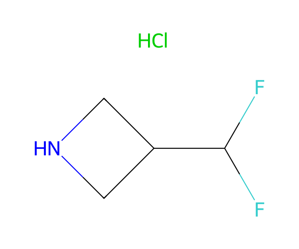 3-(Difluoromethyl)azetidine hydrochloride structure