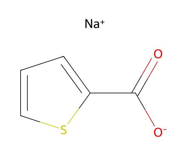 Sodium,thiophene-2-carboxylate structure