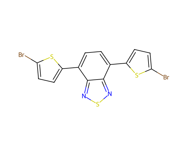 4,7-Bis(2-bromo-5-thienyl)-2,1,3-benzothiadiazole structure