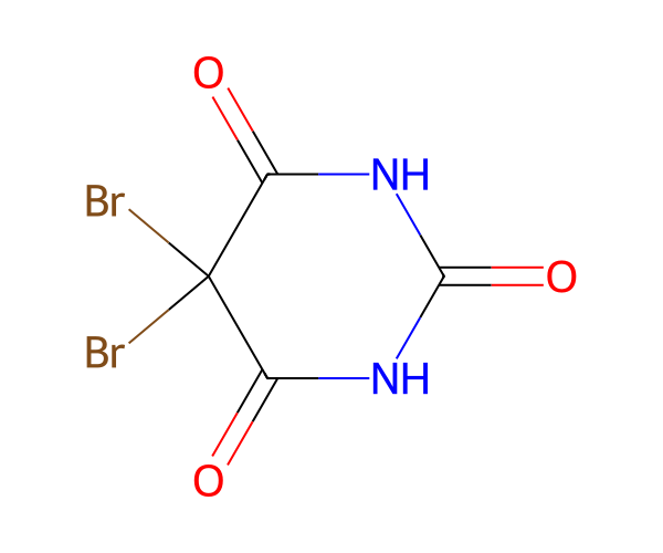 5,5-DIBROMOBARBITURIC ACID structure