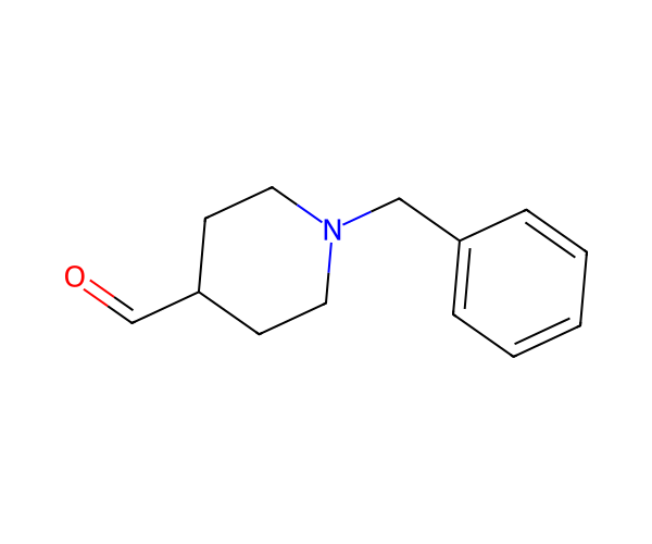 1-benzylpiperidine-4-carbaldehyde structure