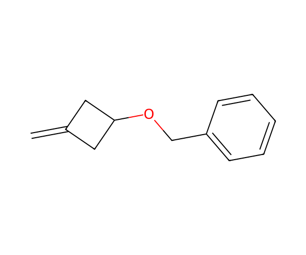 [(3-Methylidenecyclobutoxy)methyl]benzene structure