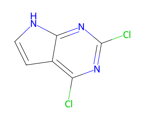 2,4-Dichloro-7H-pyrrolo[2,3-d]pyriMidine structure