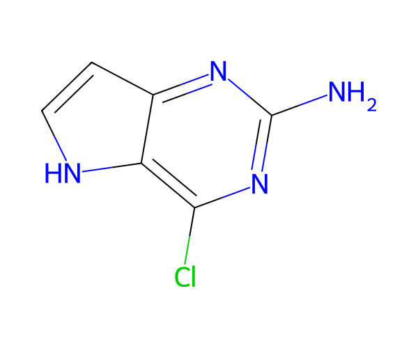 4-Chloro-5H-pyrrolo[3,2-d]pyrimidin-2-amine structure
