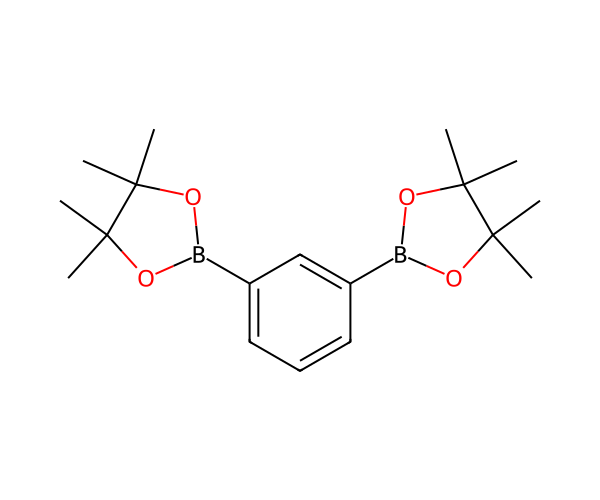 1,3-phenyldiboronic acid, bis(pinacol) ester structure