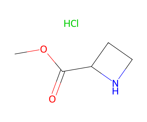 methyl azetidine-2-carboxylate;hydrochloride structure