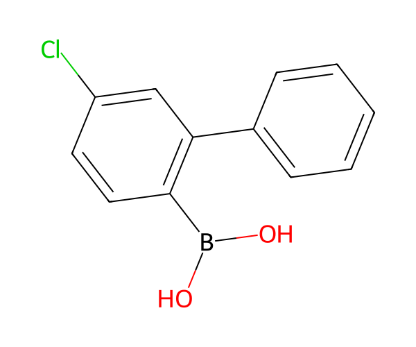 (5-chloro-[1,1'-biphenyl]-2-yl)boronic acid structure