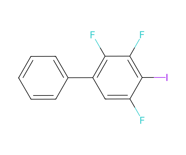 2,3,5-trifluoro-4-iodo-1,1'-biphenyl structure