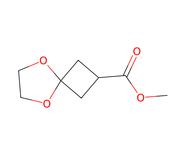 Methyl 5,8-dioxaspiro[3.4]octane-2-carboxylate structure