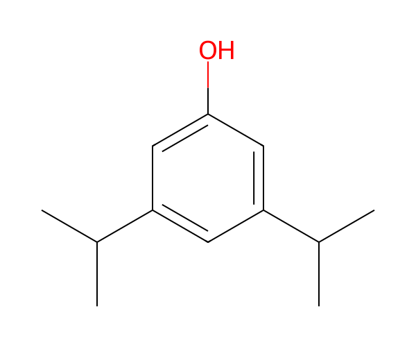 3,5-diisopropylphenol structure