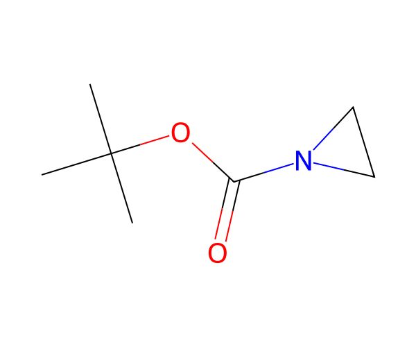 tert-Butyl aziridine-1-carboxylate structure