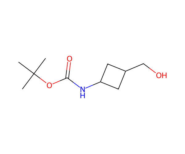 tert-Butyl (cis-3-(hydroxymethyl)cyclobutyl)carbamate structure