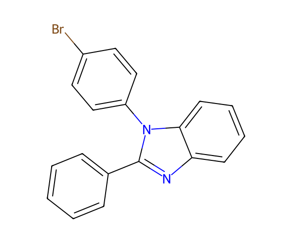 1-(4-bromophenyl)-2-phenylbenzimidazole structure