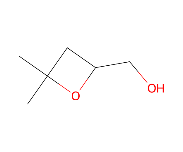 (4,4-Dimethyloxetan-2-yl)methanol structure