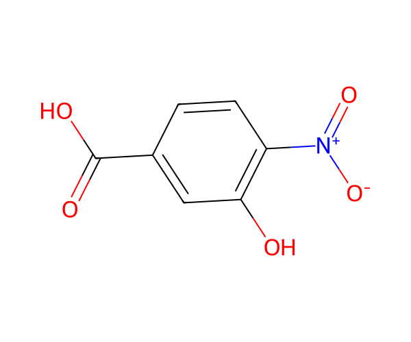 3-Hydroxy-4- nitrobenzoic Acid structure