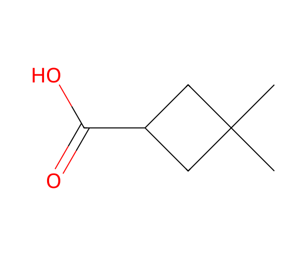 3,3-Dimethylcyclobutanecarboxylic acid structure