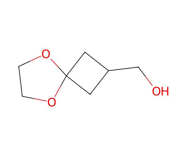 5,8-dioxaspiro[3.4]octan-2-ylmethanol structure