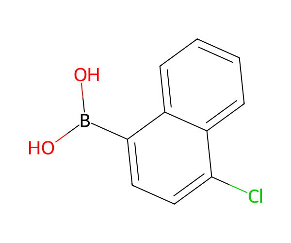 (4-chloronaphthalen-1-yl)boronic acid structure