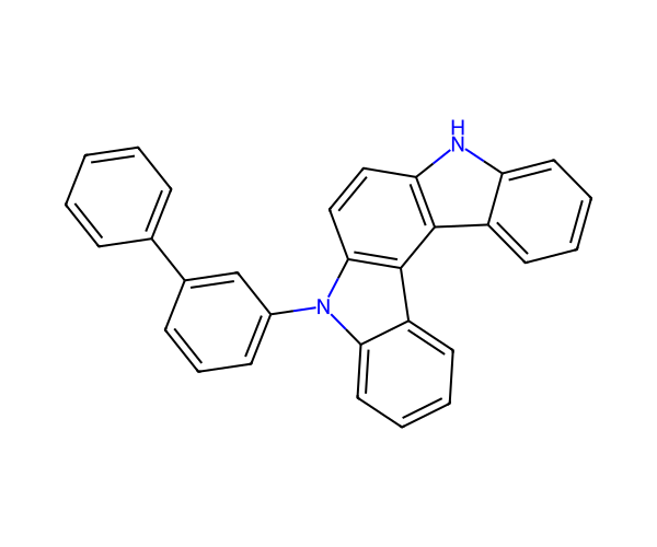 5-([1,1'-Biphenyl]-3-yl)-5,8-dihydroindolo[2,3-c]carbazole structure