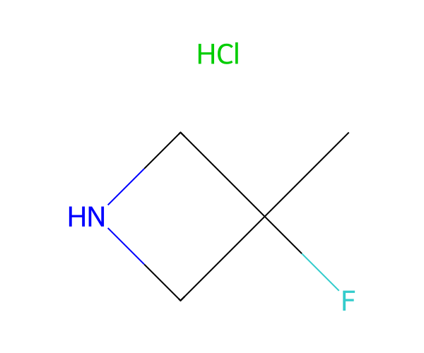 3-Fluoro-3-methylazetidine hydrochloride structure