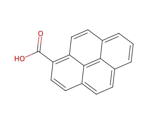 Pyrene-1-carboxylic acid structure